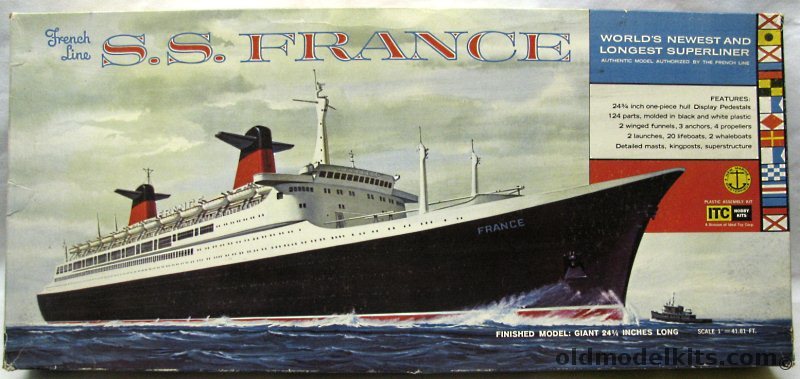 ITC 1/450 SS France Ocean Liner - (Norway), 3600-4-500 plastic model kit